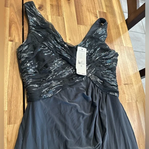 Ralph Lauren | Gray Ruched Sequin Dress| Size 6 | NWT - Picture 11 of 11